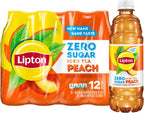 Lipton Diet Peach Iced Tea, 16.9 Fl Oz Bottles (Pack of 12)