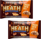 Heath English Toffee Bits Baking Chips - Pack of 2 - Delicious Additions to Any Treat - Great for Sharing with Friends and Family - Tasty Bits