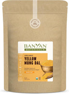 Banyan Botanicals Organic Yellow Mung Dal – Gut-Friendly Plant-Based Protein – Premium Split Mung Beans for Kitchari, Easy Digestion & Metabolic Purity – 5 lb. – USDA Organic