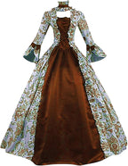 Medieval Dress for Women Temperament Evening Masquerade Ball Gowns Vintage 1700S Victorian Renaissance Costume