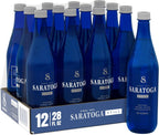 Saratoga Spring Water Bottles, 12 Pack – Still Bottled Water – Recycled PET Plastic Bottles – 28 Fl Oz