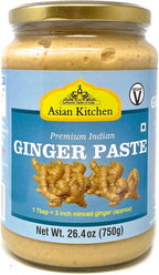 Asian Kitchen Ginger Cooking Paste 26.5oz (750g) Glass Jar ~ Vegan | Gluten Free | NON-GMO | No Colors | Indian Origin