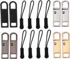 Gatuida 1Set Zipper Pull Replacement for Bags Backpacks and Coats Easy Installation Detachable Design for Zipper Head and Daily Use