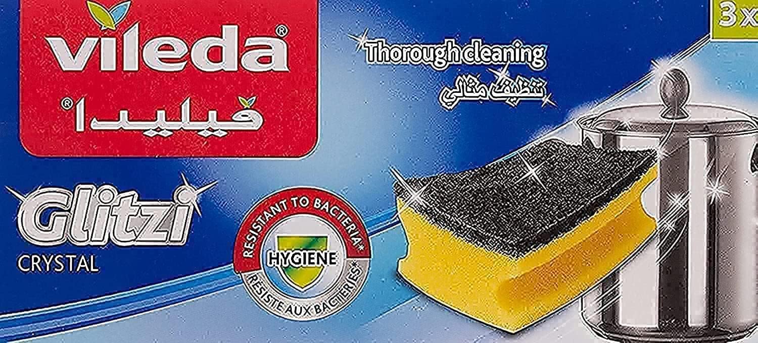 Vileda Glitzi Plus Washing Up Sponge/Thorough, Hygienic and Absorbent by Vileda