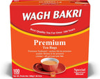 Wagh Bakri Premium Tea Bags, 100 Tea Bags of Special International Blend, 200grams