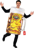 Morph Mens Beer Costumes for Adults Inflatable Stein Beer Halloween Costumes for Men Oktoberfest Alcohol Costume