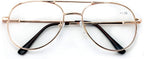 V.W.E. Classic Metal Reading Glasses - Spring Hinge Tear Drop Reader