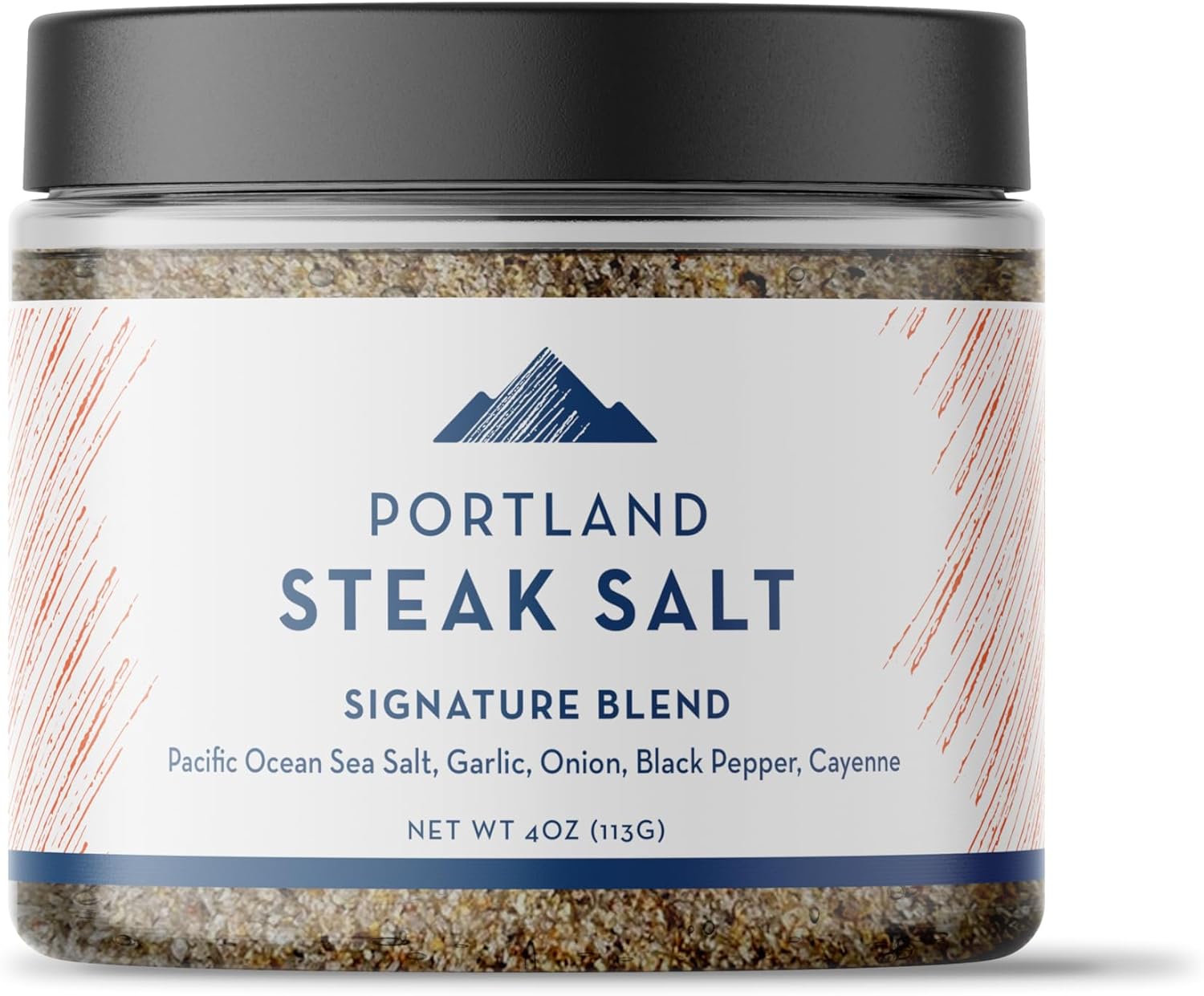 Portland Salt Co. Steak Salt & Spice Blend – SPG Seasoning - Savory Mix of Sea Salt, Pepper & Garlic - Signature All-Purpose Gourmet Rub - Non-GMO, 4 Oz (Pack of 1)