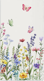 50 Spring Floral Paper Napkins, Wildflower Flower Butterfly Disposable Decorative Guest Napkins for Spring Summer Party, Bridal Shower, Baby Shower, Tea Party, Birthday Table Decorations
