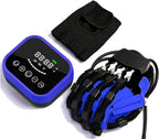 Rehabilitation Robot Gloves, Pneumatic Hand Function Mirror Glove Stroke Wrist Brace Training Rehabilitation Equipment Finger Straightening Brace Guard,Right,XL