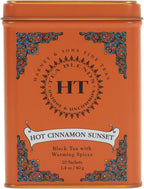 Harney & Sons Caffeinated Hot Cinnamon Sunset Black Tea with Orange and Cloves Tin 20 Sachets (Pack of 1)