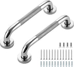 Grab Bars for Shower, 2 Pack 12-Inch Anti Slip Shower Handles for Elderly, Safety Shower Grab Bar, Stainless Steel Handicap Grab Bars for Bathroom (Polished Nickel 1" Diameter)