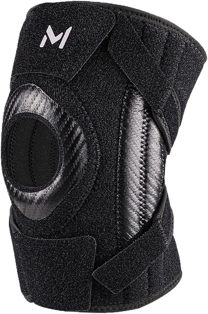 1pc Knee Brace with Side Stabilizers & Patella Gel Pads, Adjustable Knee Brace Support for Meniscus Tear, Knee Pain Relief, Injury Recovery, Running