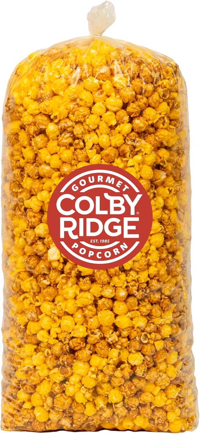 Colby Ridge Salted Caramel & Cheese Gourmet Craft Popped Gluten Free Popcorn Bulk Sized Large Gift Party Bags (Bulk 5 Gal. 80 Cups)