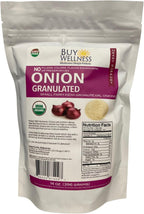 Organic Onion Granules, Bulk Bag, Granulated Red Onions Scallion Rich Flavor Aroma and Fresh Taste Granulated Onion 14 oz