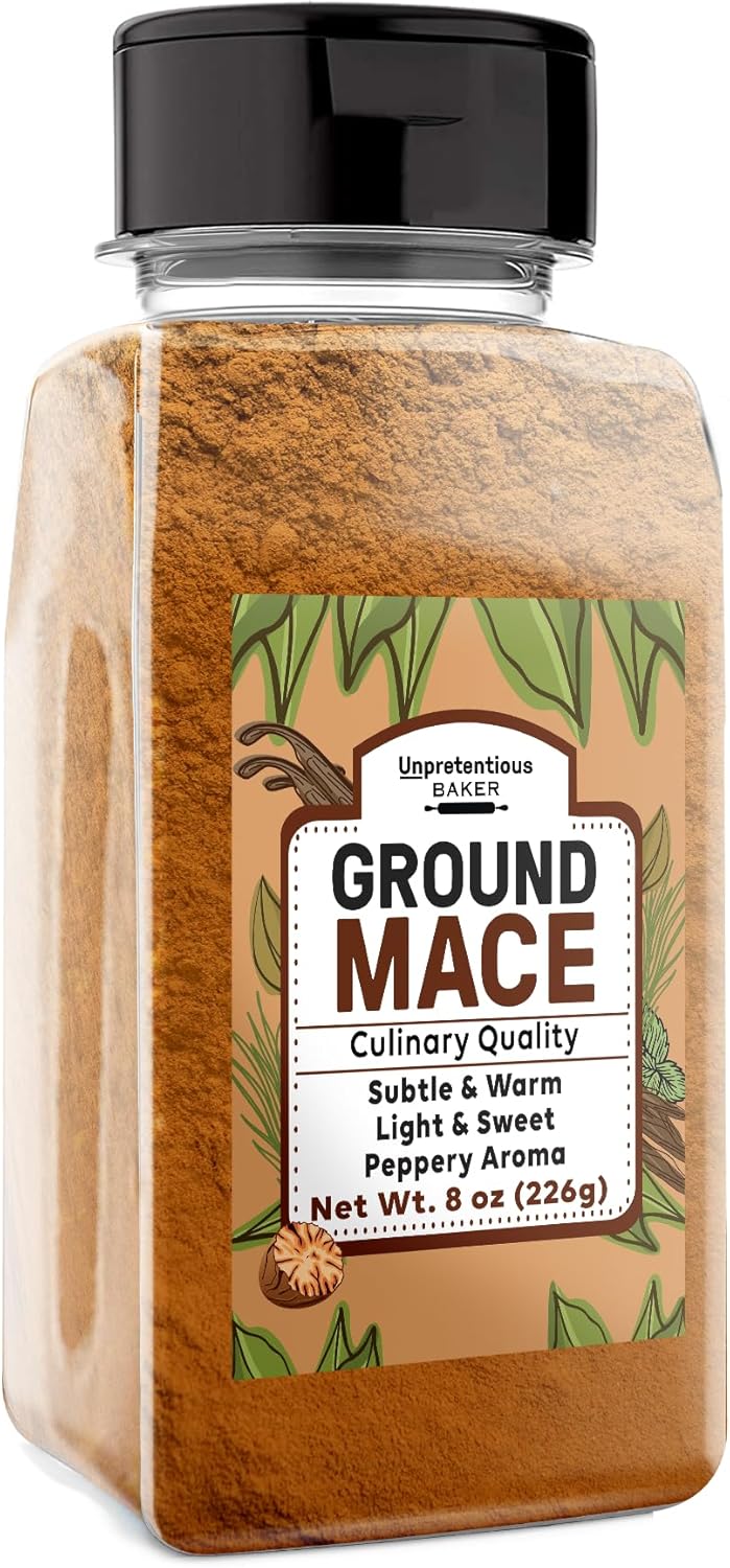 Unpretentious Ground Mace, 8 oz, Warm Spice, Curries & Desserts, Aromatic