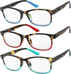 Success Eyewear Reading Glasses Set of 3 Great Value Spring Hinge Readers Men and Women Glasses for Reading