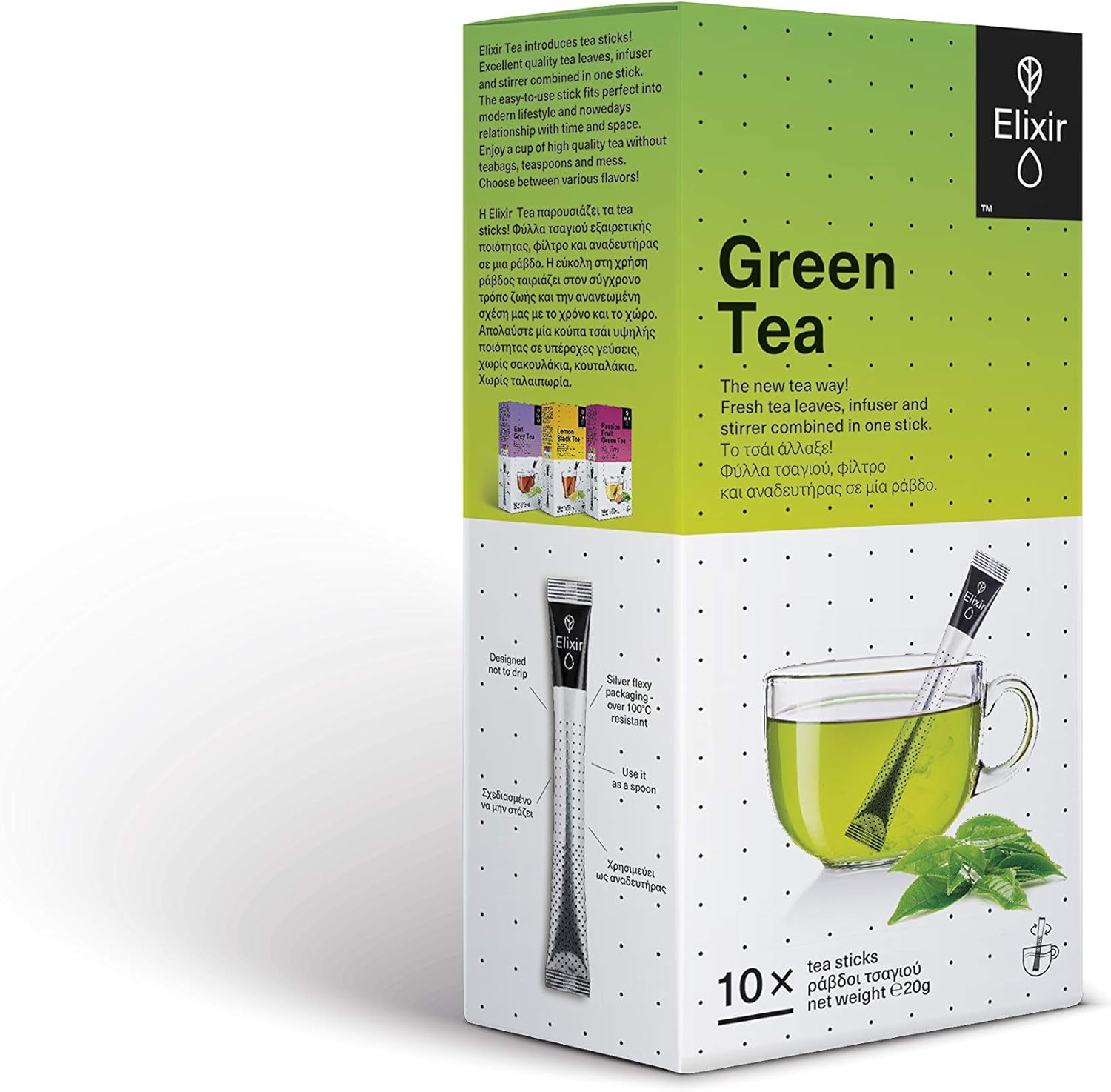 Elixir Green Tea 20 tea sticks