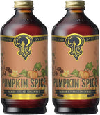 Portland Syrups Pumpkin Spice - Drink Mix for Exceptional Cocktails, Sugar Syrup for Drinks, Simple Syrup for Coffee, Mocktails, Baking, 12 oz, Pack of 2