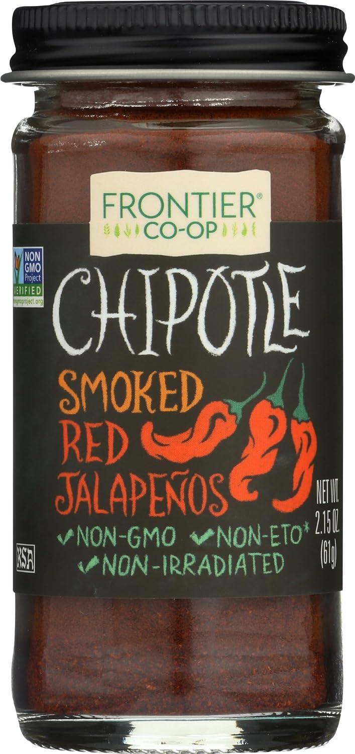 Frontier Co-op Ground Chipotle Pepper, Chipotle Powder Seasoning | 2.15 Ounce (Pack of 1)