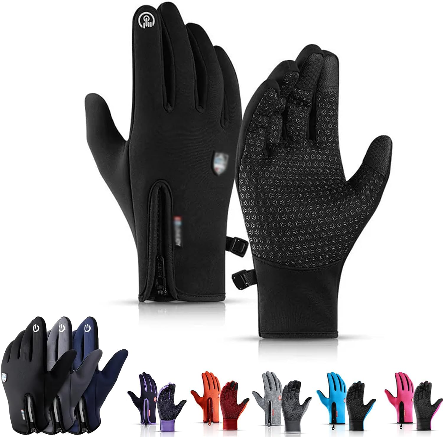 Waterproof & Windproof Thermal Non-Slip Gloves, 2025 New Winter Touchscreen Glove