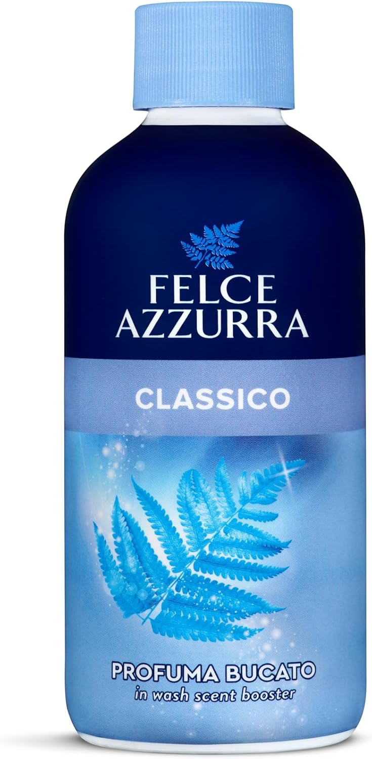 Felce Azzurra In Wash Scent Booster - Long Lasting Light and Citrusy Fragrance - Gives Laundry Intense, Sparkling Freshness - Notes of Red Fruit - Laundry Scent Booster for Washer - Classic - 7.74 oz