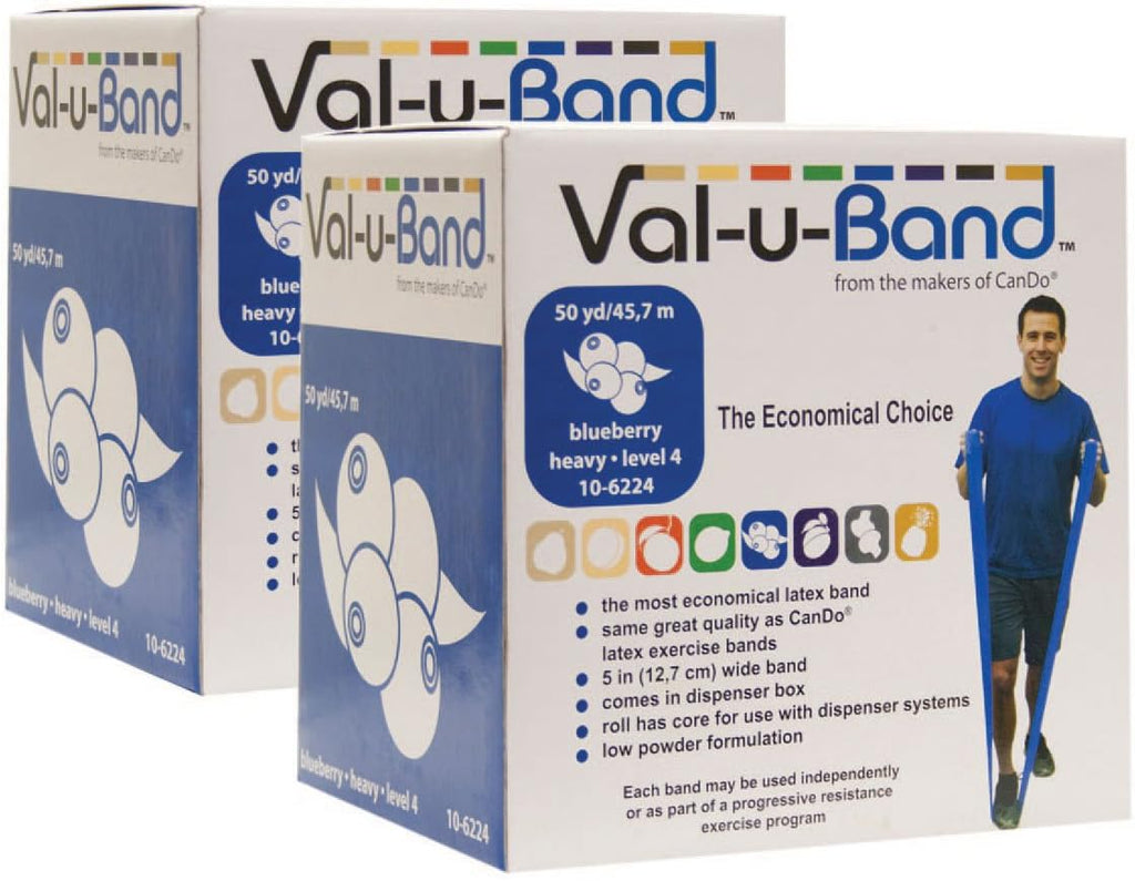 Val-U-Band Exercise Band Twin Pak, Blueberry