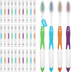 Frekare Bulk Toothbrushes 35 Pack, Individually Wrapped Toothbrushes Pack for Adults & Kids, Disposable Toothbrush Medium Soft for Travel, Donations, Hotels