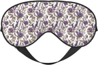 Purple Flowers and Lavender Print Sleep Masks for Women Men, Double-Sided Eye Masks for Sleep, Blackout Eye Covers for Travel Sleeping