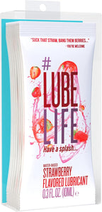 LubeLife Flavors Pack, Water-Based Flavored Personal Lubricants 8 x 0.3 Oz - Strawberry, Watermelon, Birthday Cake and Pina Colada lube for Men, Women and Couples, Made Without Added Sugars