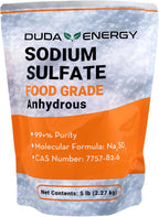 5 lb Natural Sodium Sulfate Food Grade FCC 99+% Granular Anhydrous Crystals Salt Made in USA