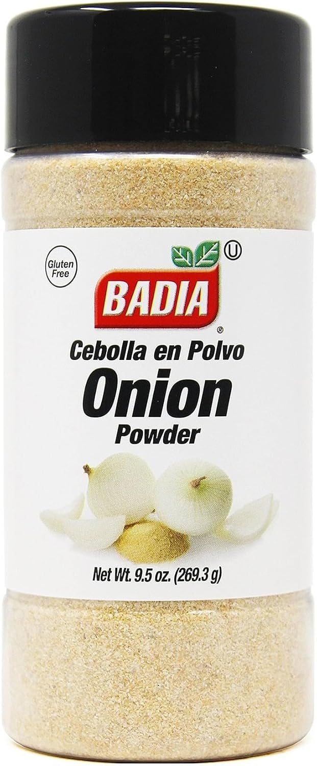 Badia Onion Powder, 9.5 oz – Pure Ground Onion Seasoning, Bold Sweet Savory Flavor, Gluten Free, No MSG, Kosher