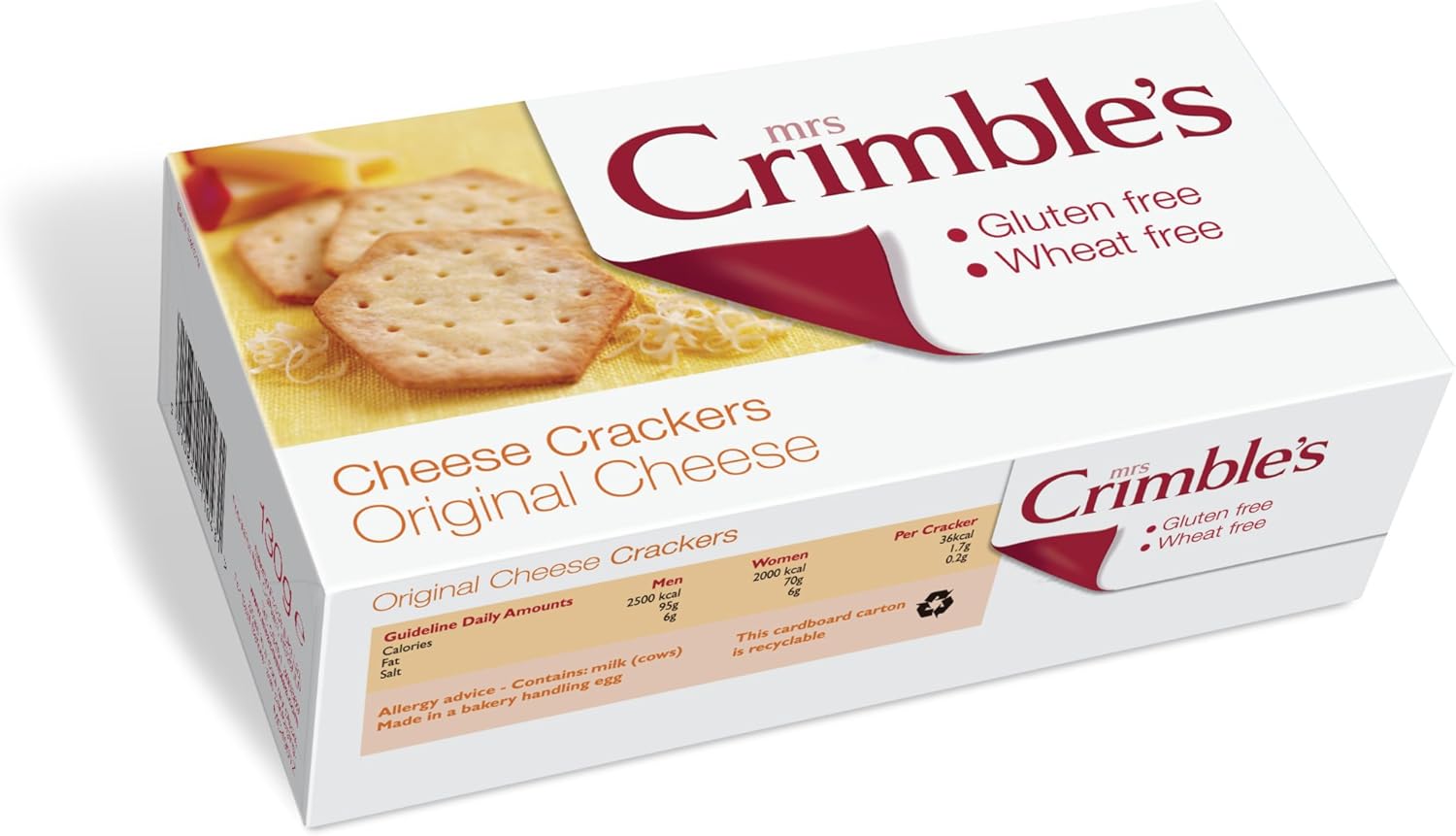 Mrs Crimble's Original Cheese Crackers, 4.4-Ounce (Pack of 4)