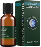 Mystic Moments | Organic Orange Sweet Essential Oil 30ml - Pure & Natural Oil for Diffusers, Aromatherapy & Massage Blends Vegan GMO Free
