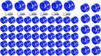 66X Motorcycle Engine Bolt Topper Caps Cover Compatible with for Harley Touring Road Street Glide Twin Cam (Blue)