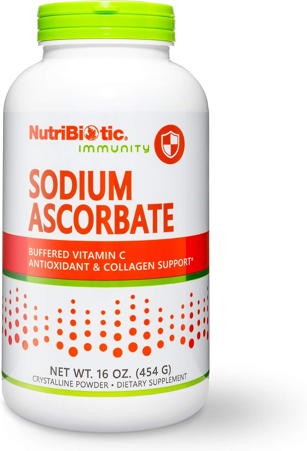 NutriBiotic - Sodium Ascorbate Buffered Vitamin C Powder, 16 Oz | Vegan, Non-Acidic & Easier on Digestion Than Ascorbic Acid | Essential Immune Support & Antioxidant Supplement | Gluten & GMO Free