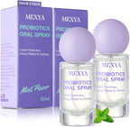 2-Pack Probiotic Oral Spray for Long-Lasting Fresh Breath, Alcohol-Free Fresh Breath Spray with Dual Cooling Mint, Travel-Sized Mouth Freshener for On-the-Go Use