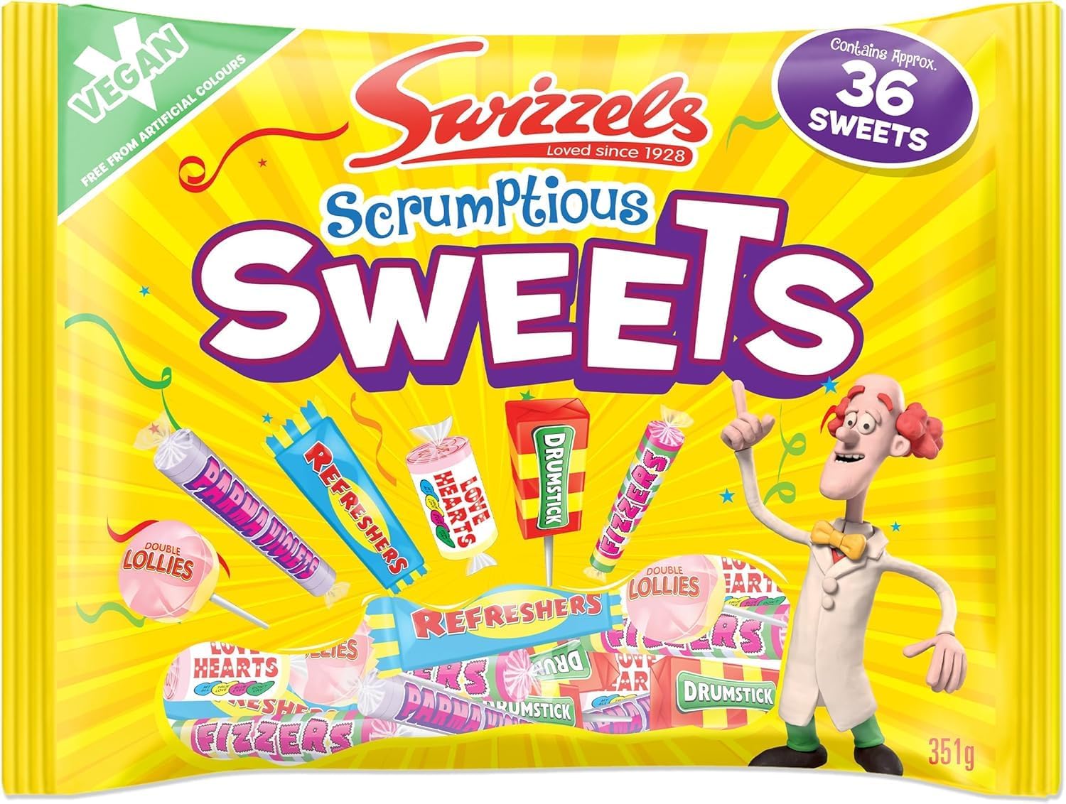 Swizzels Matlow Scrumptious Sweets 351g (Pack of 1)
