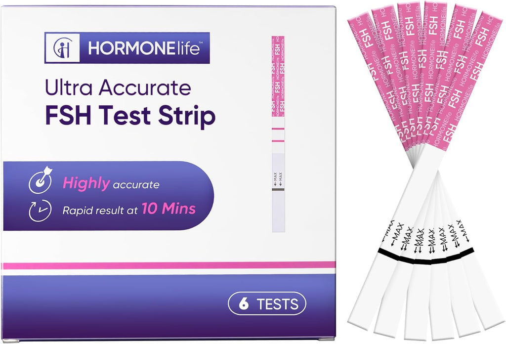 6Pack FSH Test Strip for Women Menopause Test Strips at Home Ovarian Reserve & Hormone Balance Test