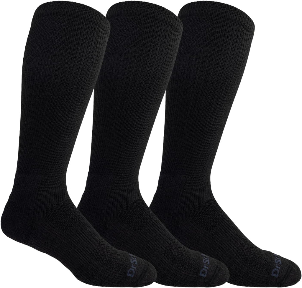 Dr. Scholl's Men's Athletic & Work Compression Over the Calf Socks - 1 & 3 Pair Packs - Fatigue Relief