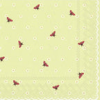 IHR 20 Luxury Paper Luncheon Napkins- Little Ladybirds (Mint)