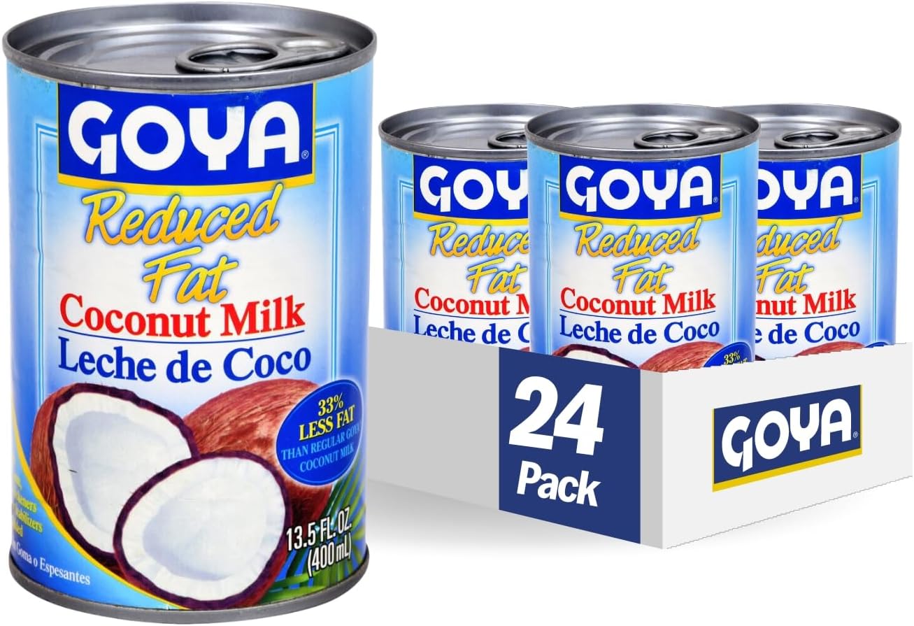 Goya Foods Coconut Milk, Reduced Fat, 13.5 Fl Oz (Pack of 24)