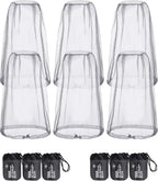 HESTYA 6 Pack Mosquito Head Net Mesh for Hiking & Outdoors Bug Face Netting over Hat Fishing Gear Insect Protection for Camping, Hiking and Outdoor Adventures