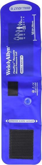Welch Allyn REUSE-10-2MQ FlexiPort Reuseable Blood Pressure Cuffs with Two-Tube Locking-Type Connectors, Cuff, Child, Durable