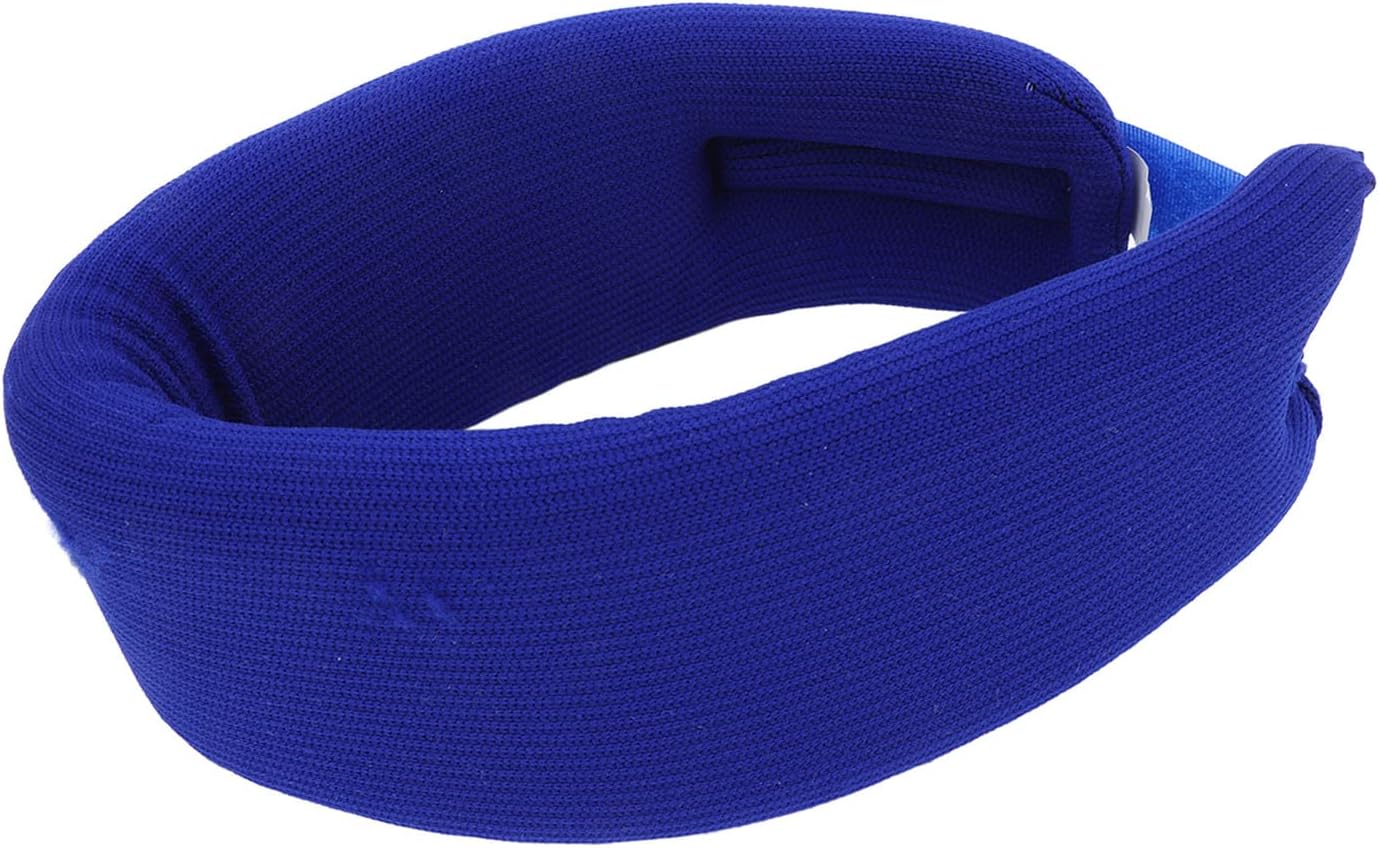 Universal Cervical Collar, Foam Neck Brace Adjustable Neck Cervical Support Brace for Neck Pain Pressure Soft Cervical Collar for Home Dark Blue (S)