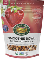 Nature's Path Organic Superfood Smoothie Bowl Granola, 9.5 oz (Pack of 6), with Berries & Super Greens, Gluten Free, Non-GMO