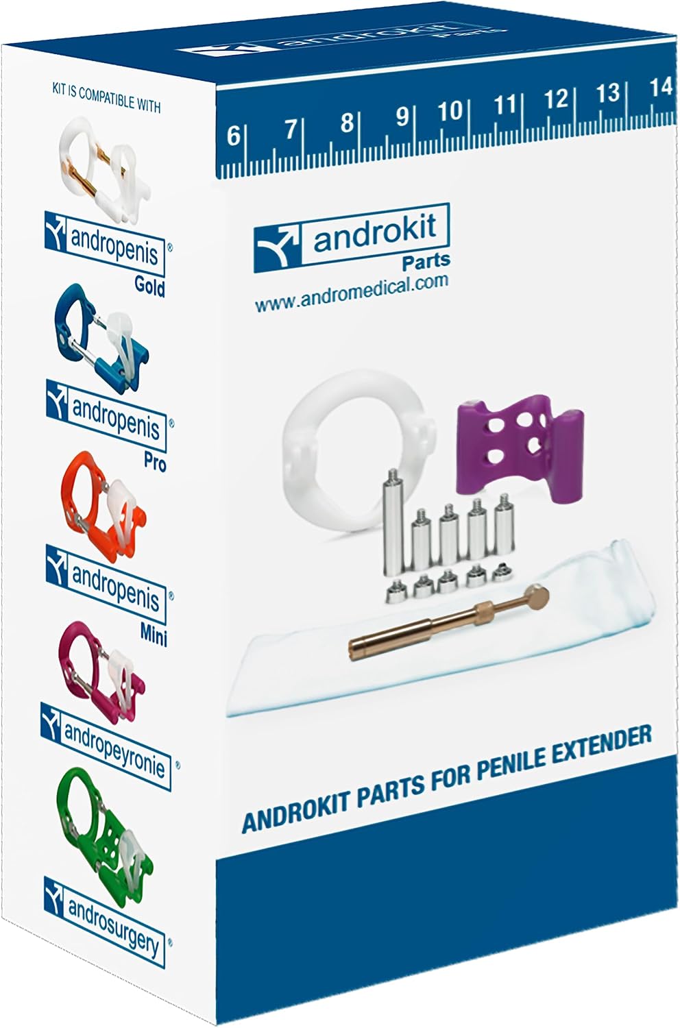 Androkit Parts - Spare Parts and Acce-ssories for Andropenis or Androsurgery or Andropeyronie | Andromedical USCA
