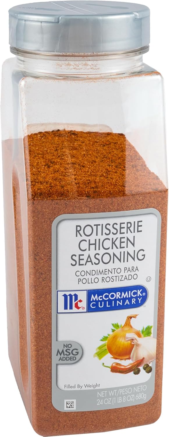 McCormick Culinary Rotisserie Chicken Seasoning, 24 oz - One 24 Ounce Container Chicken Seasoning Rub to Create Authentic, Slow Roasted Rotisserie Flavor