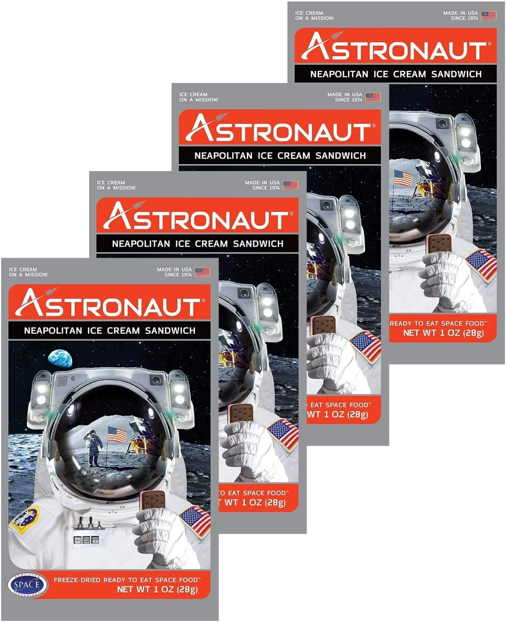 Edu-Sci Ltd Astronaut Food Neapolitan Ice Cream 4 Pack By