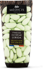 Medicis Premium Candied Almond Dragees (French Jordan Almonds) Sugar Coated Candies Ideal as a Party Favor for Weddings and Baby Showers, 75 Count Bag 8.8oz, Green
